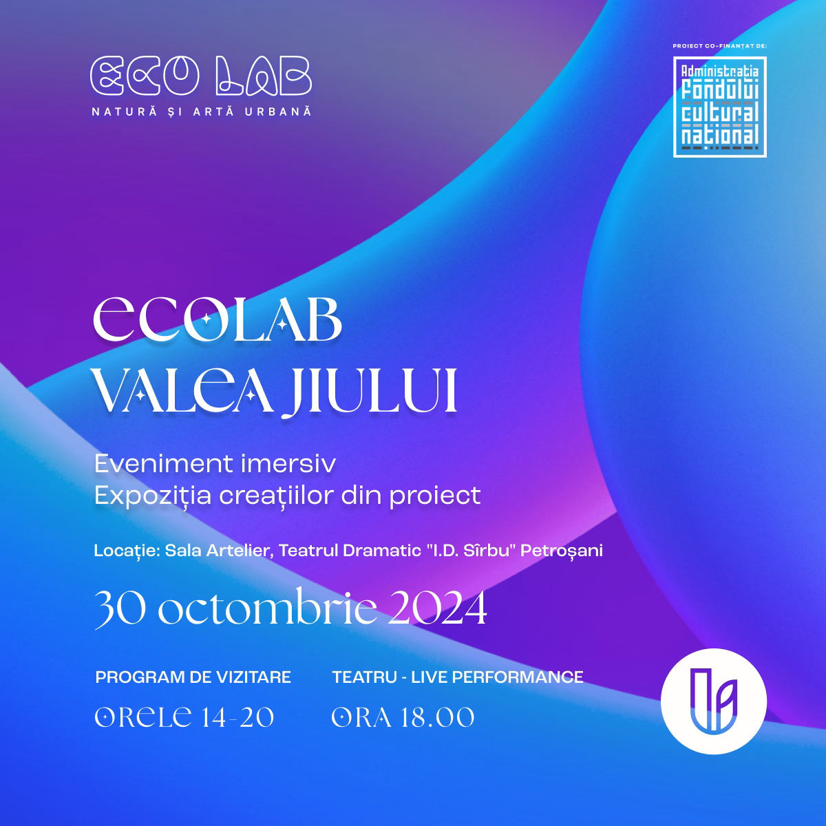  Comunicat ECOLAB IMERSIV: eveniment de încheiere a proiectului